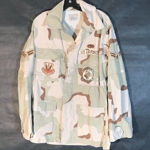 Camo Camouflage US Military Army Air Force Bomber Coat Jacket